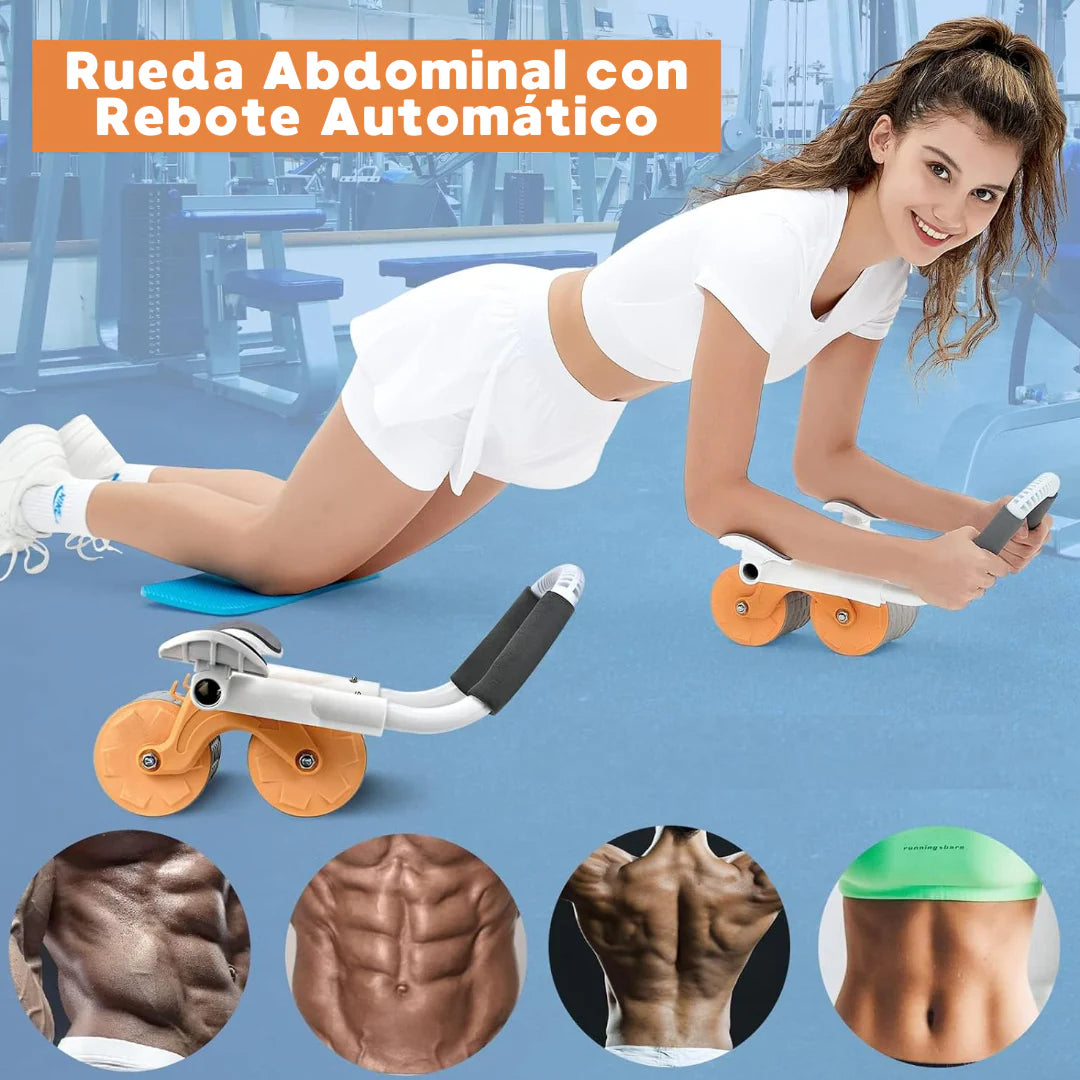 RUEDA DE RODILLO ABDOMINAL DE REBOTE AUTOMATICO💪