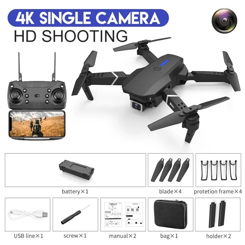 DRONE  E88  Pro 4K 2 CAMARAS