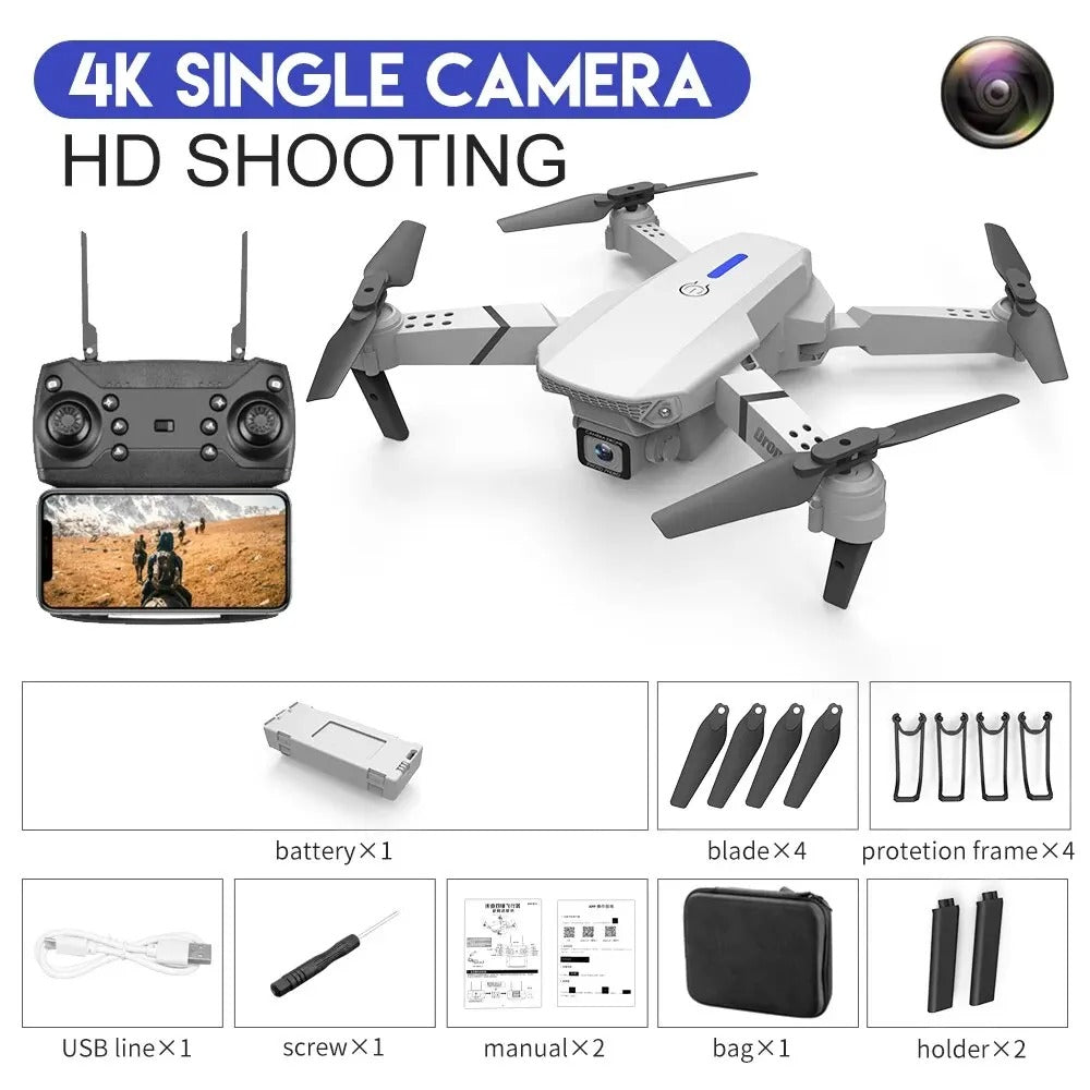 DRONE  E88  Pro 4K 2 CAMARAS